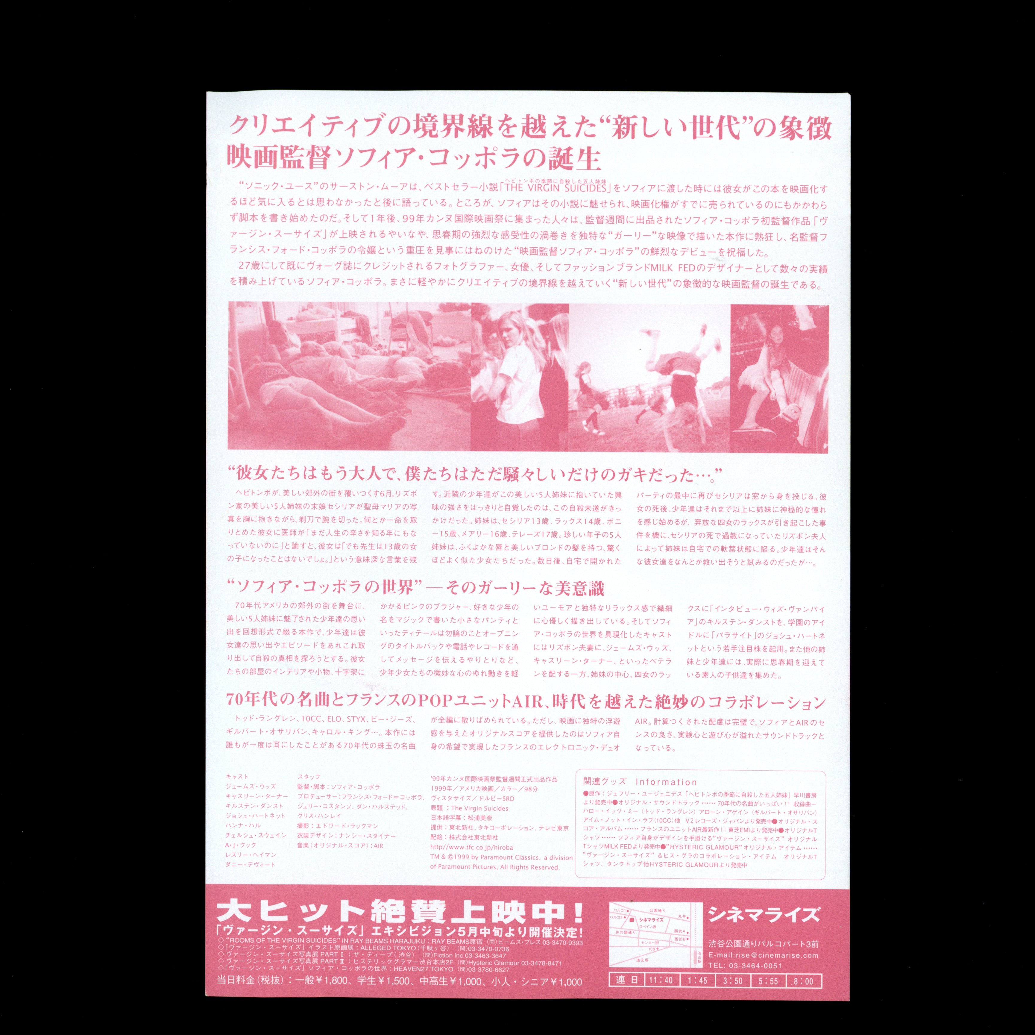 The Virgin Suicides, Original Movie Flyer (1999)